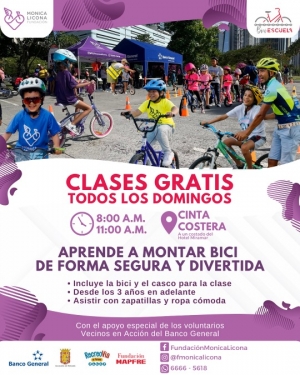 Ven y aprende a manejar bicicleta de forma segura y divertida en nuestra Biciescuela